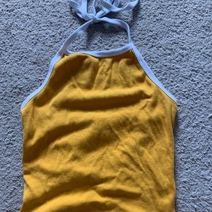 Yellow halter top